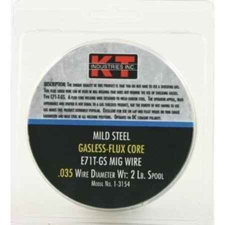 KT INDUSTRIES Gasless Mig Wire.035 2 Lb 1-3154